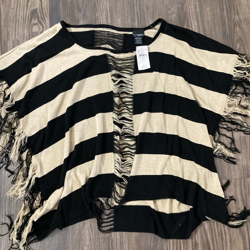 NWT DayTrip Striped‎ Women’s XS/S Pullover Poncho